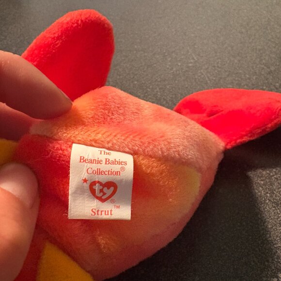3/$12! Ty Beanie Baby - Strut the Rooster - MWMT! - Picture 2 of 6
